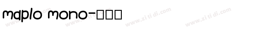 maplo mono字体转换